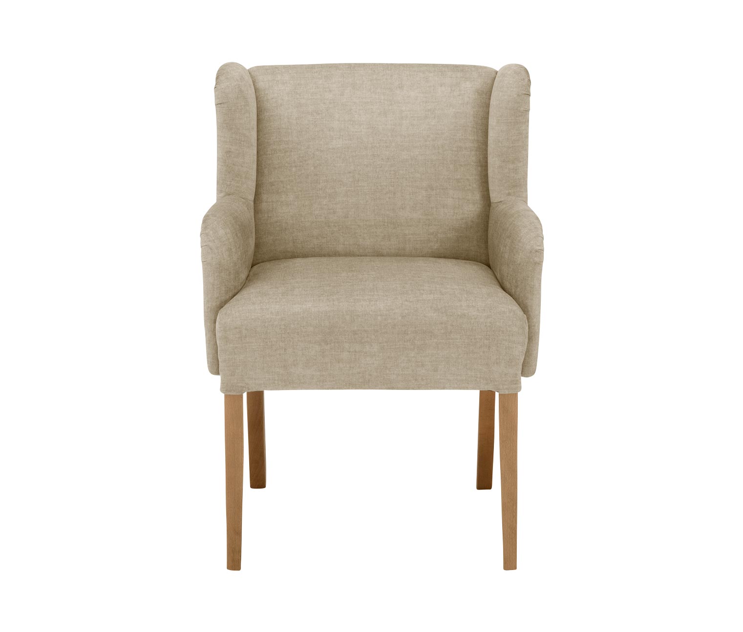 Thumbnail - Tchibo - Polsterstuhl mit Armlehne »Hendrick« - 62x64x88cm - beige - Polyester / Buchenholz