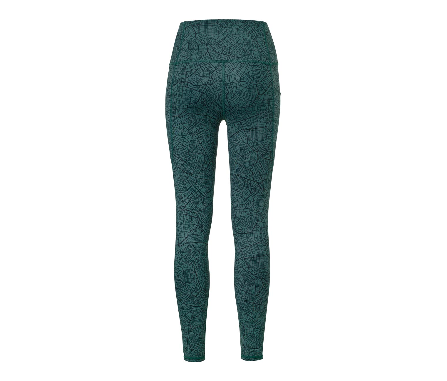 Thumbnail - Tchibo - Sporttight - Damen - Gr. M - dunkelgrün/print