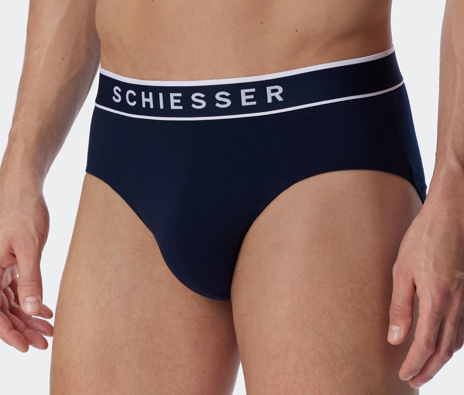 Thumbnail - 3 Schiesser Rio-Slips mit Bio-Baumwolle - Herren - Gr. Xl/7 - dunkelblau