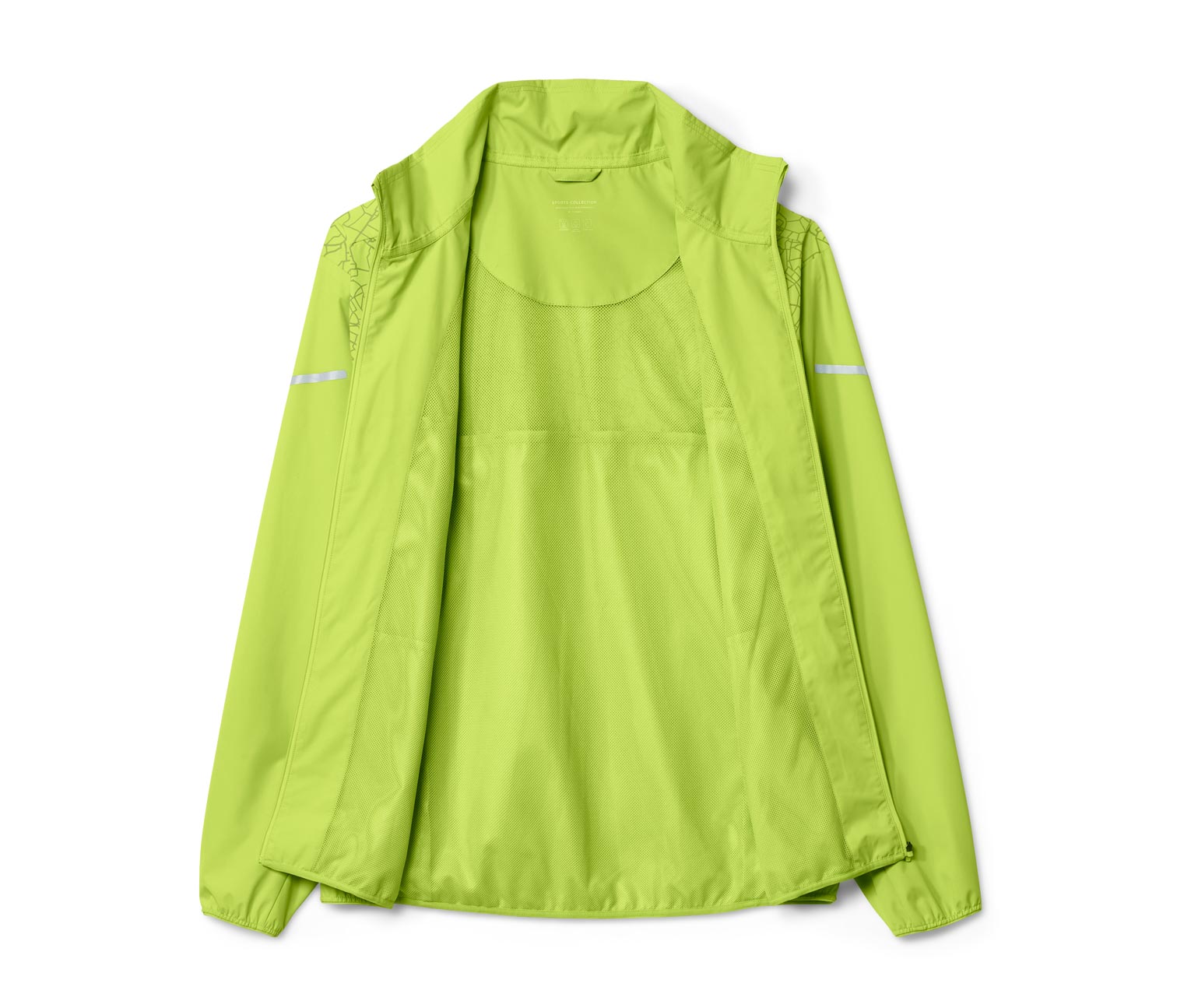 Thumbnail - Tchibo - Windprotection-Laufjacke - Herren - Gr. L - grün/print