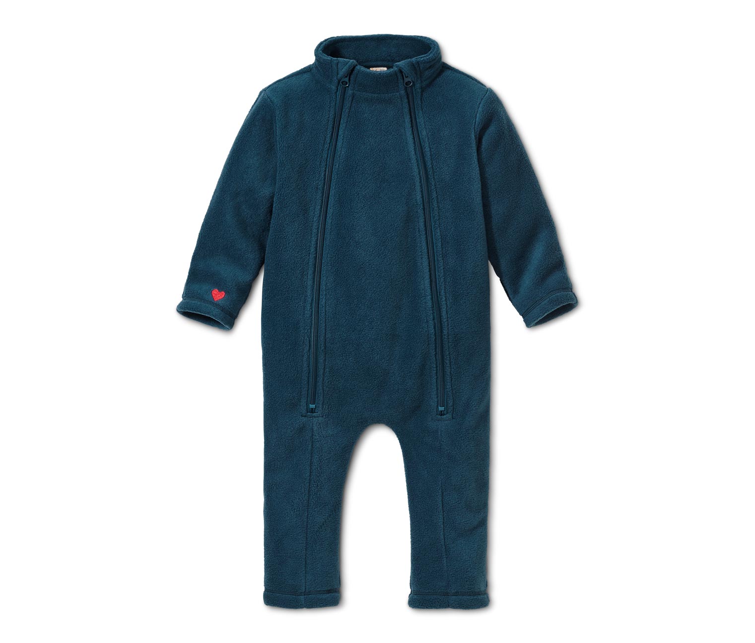 Thumbnail - Tchibo - Fleece-Einteiler aus recyceltem Material - Newborn - Gr. 50/56 - dunkelblau