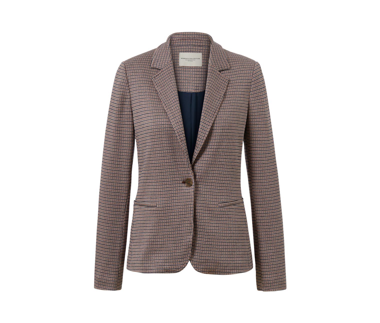 Thumbnail - Tchibo - Karierter Sweatblazer - Damen - Gr. 44 - weiß/kariert