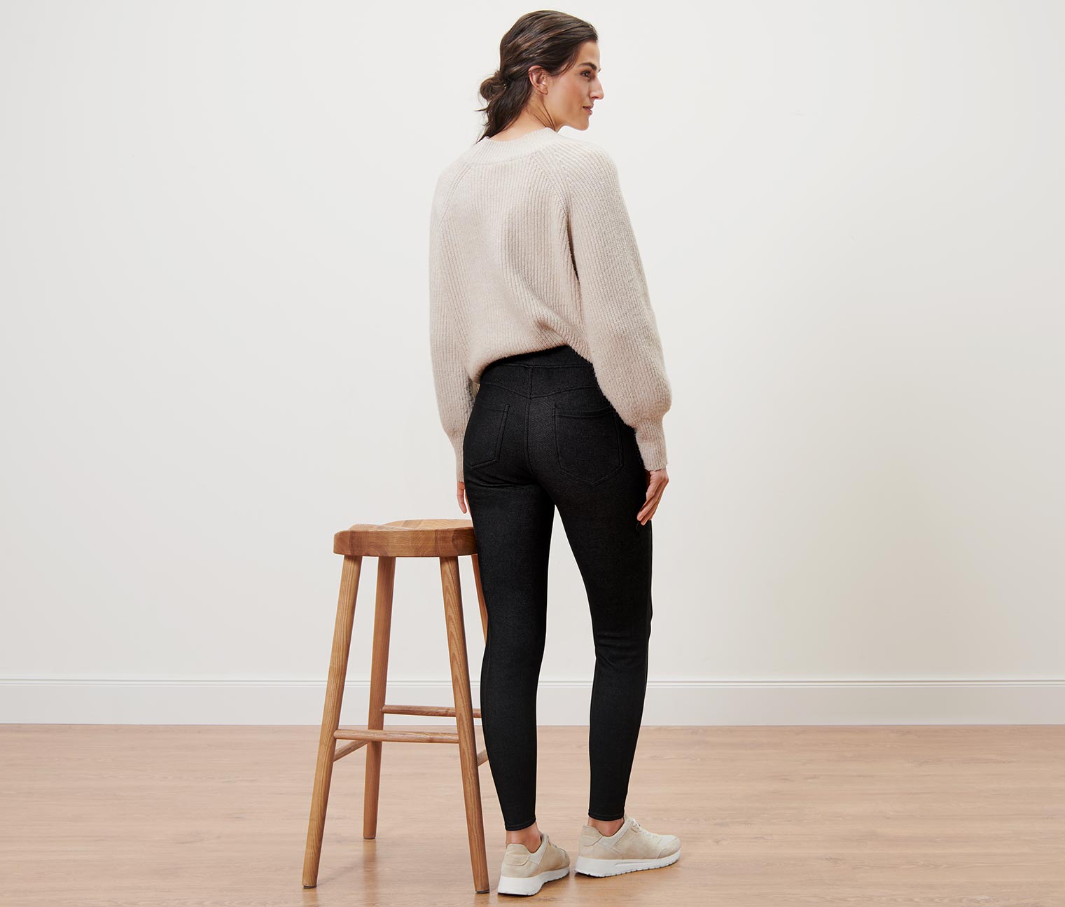 Thumbnail - Tchibo - Gefütterte Leggings in Jeansoptik - Damen - Gr. L - blau
