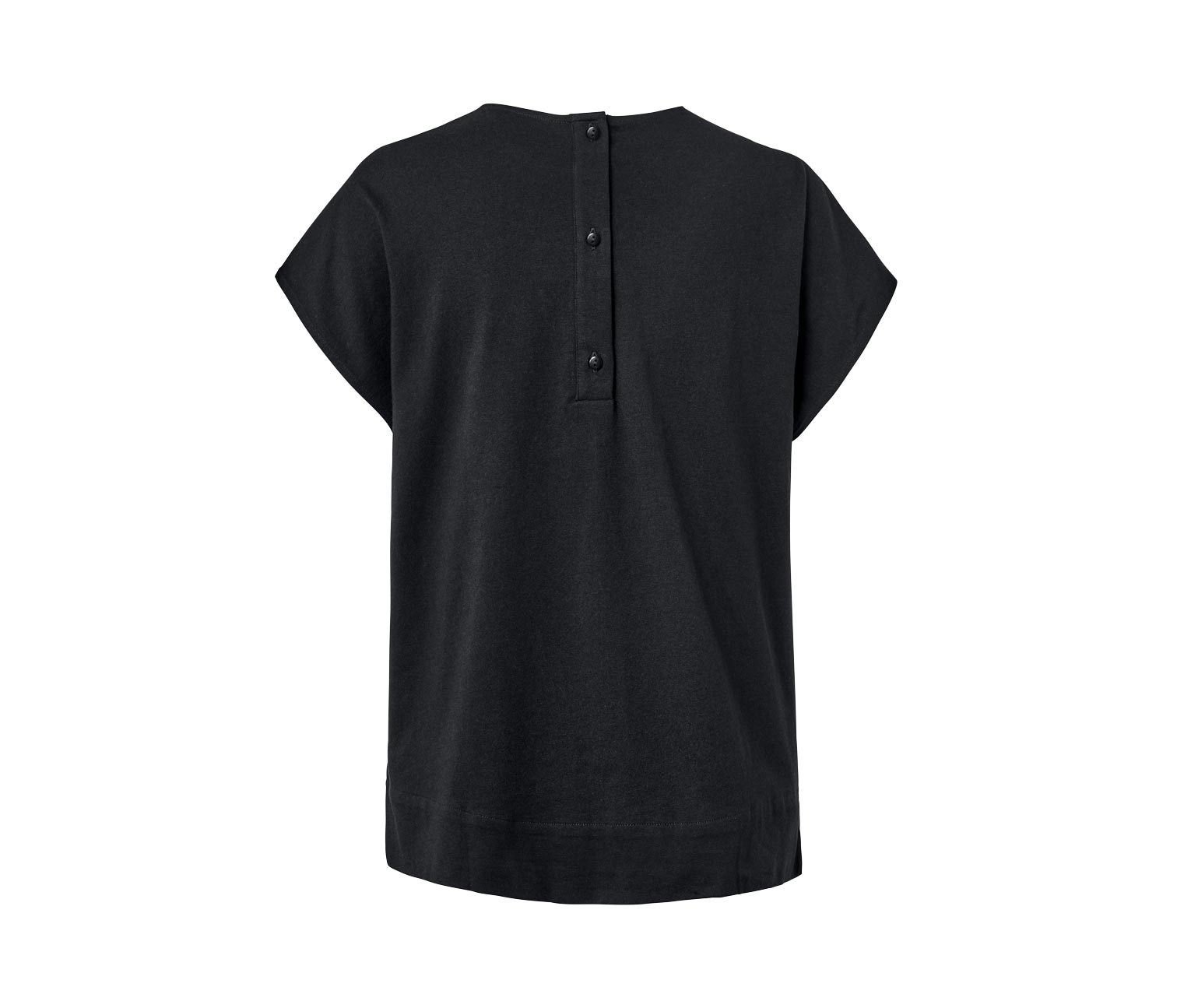 Thumbnail - Tchibo - Blusenshirt im Materialmix - Damen - Gr. 42 - schwarz