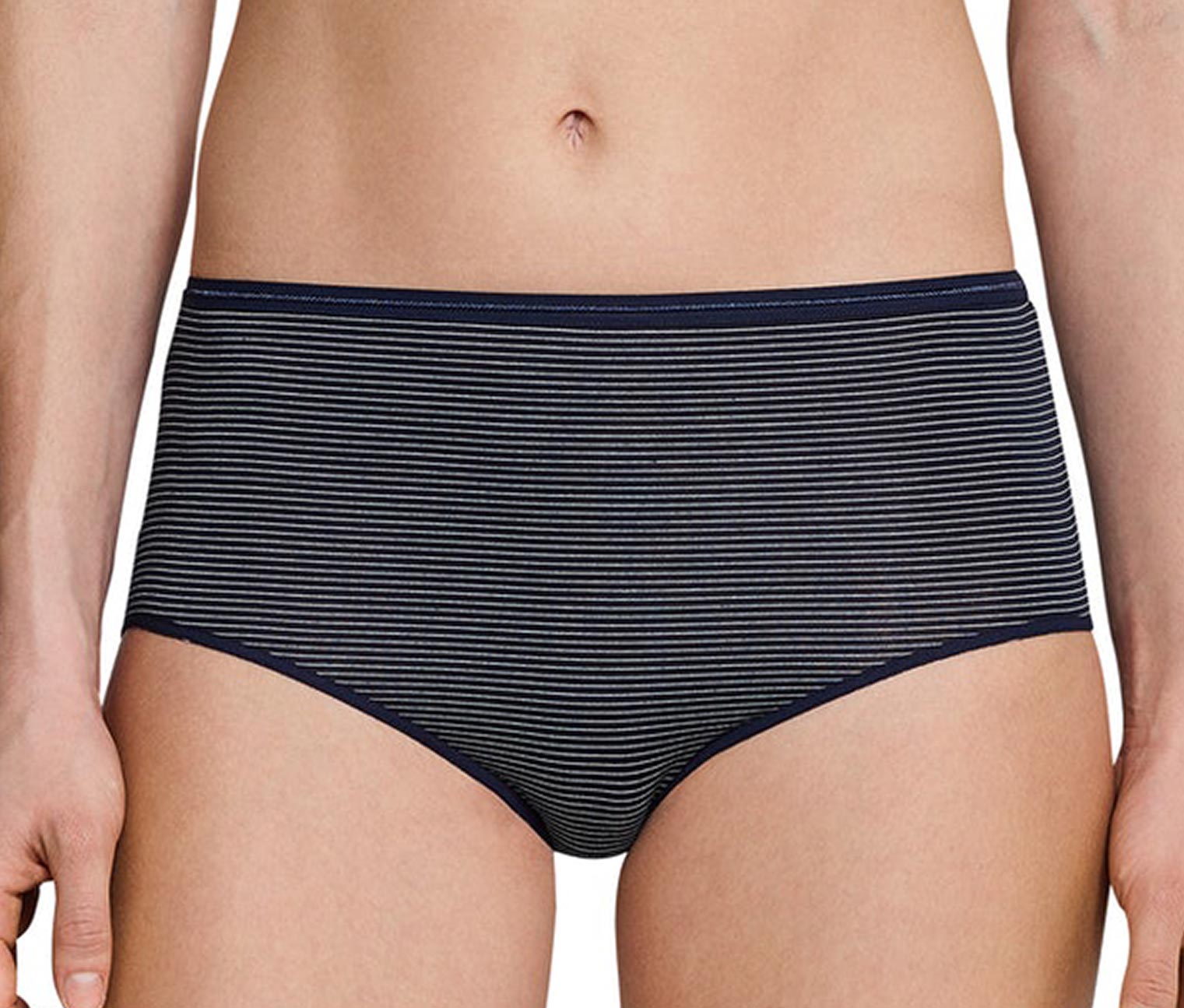 Thumbnail - 2 Schiesser Midislips mit Modal - Damen - Gr. 38 - dunkelblau
