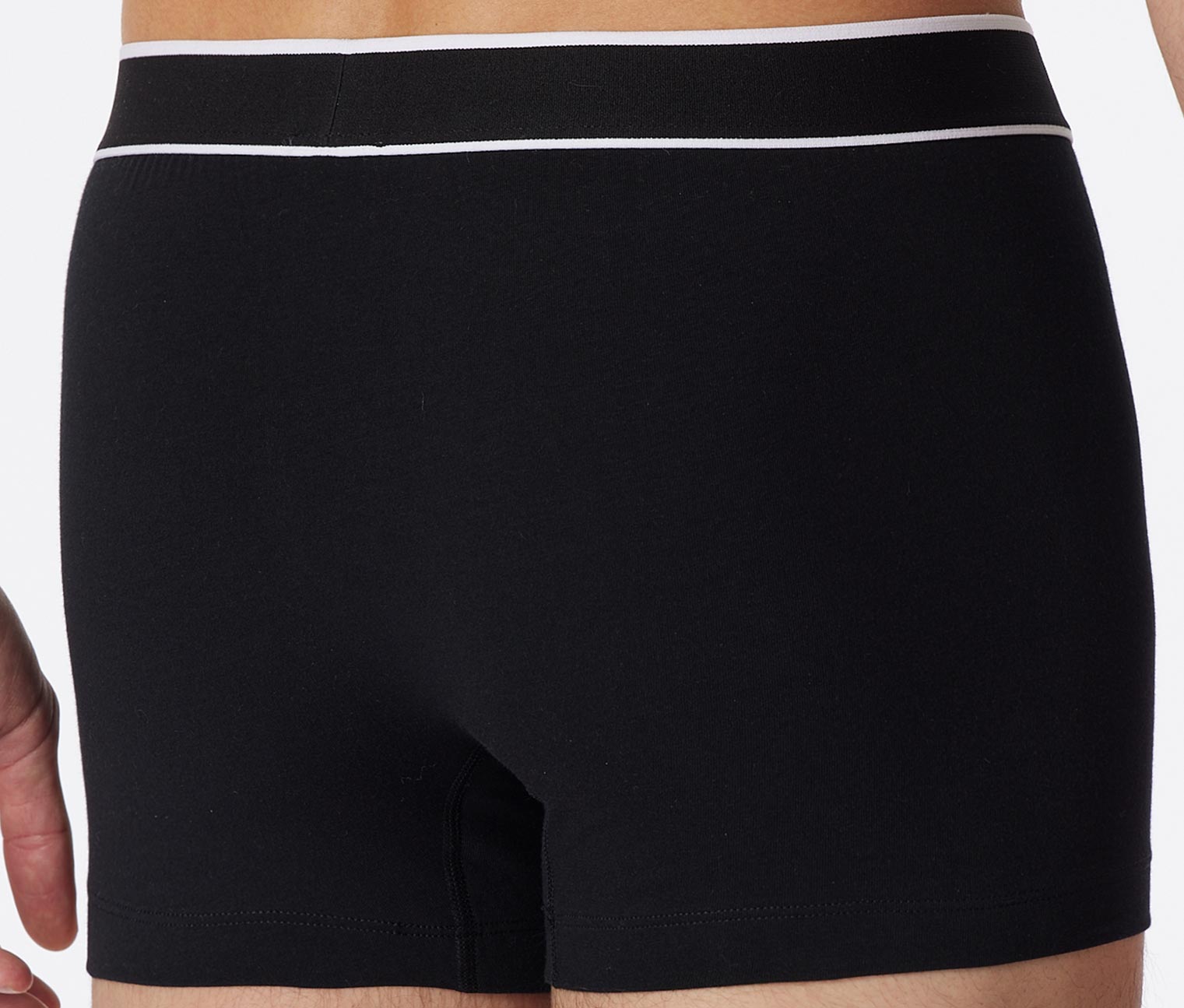 Thumbnail - 3 Schiesser Shorts mit Bio-Baumwolle - Herren - Gr. S/4 - schwarz