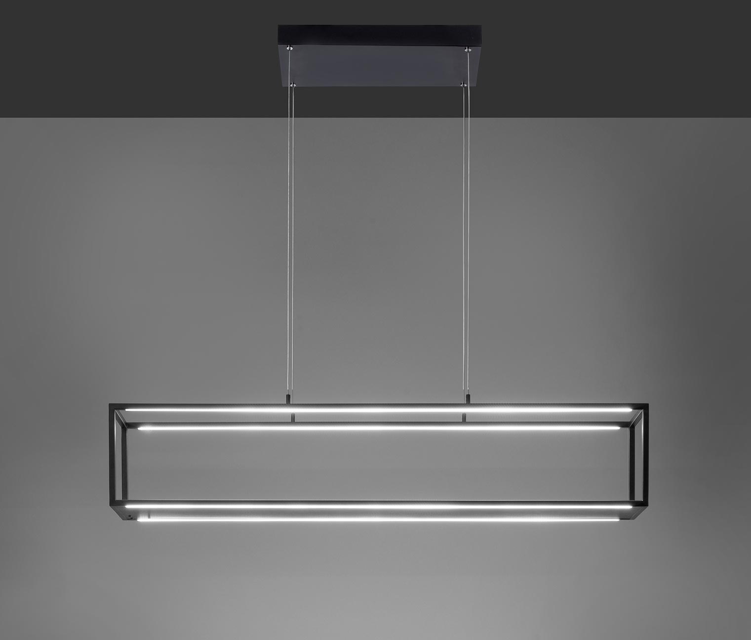 Thumbnail - Paul Neuhaus LED-Pendelleuchte »Contura« - 105x20x120cm - schwarz - Eisen