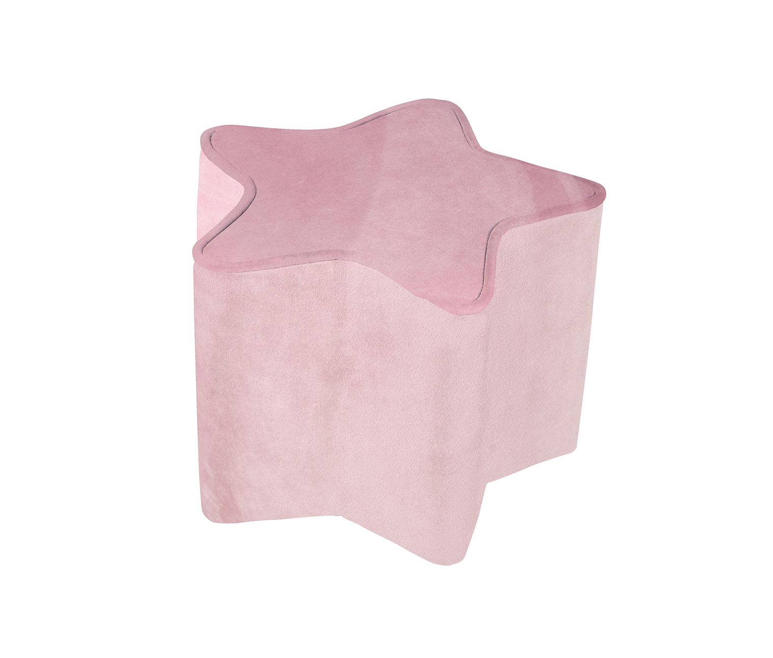 Thumbnail - roba Kinderhocker in Sternform »Lil Sofa« - 30x30x24cm - rosa - Holz