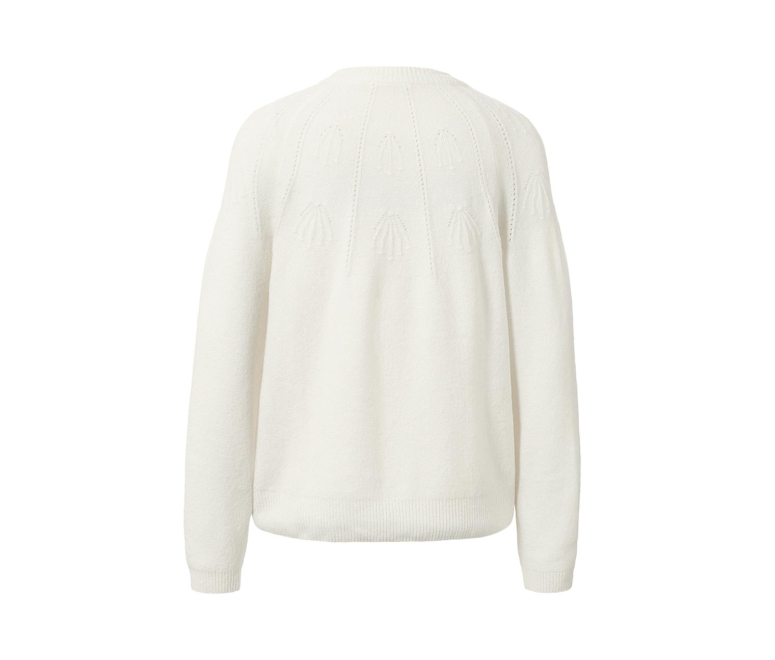 Thumbnail - Tchibo - Strickpullover mit Wolle - Damen - Gr. L - weiß