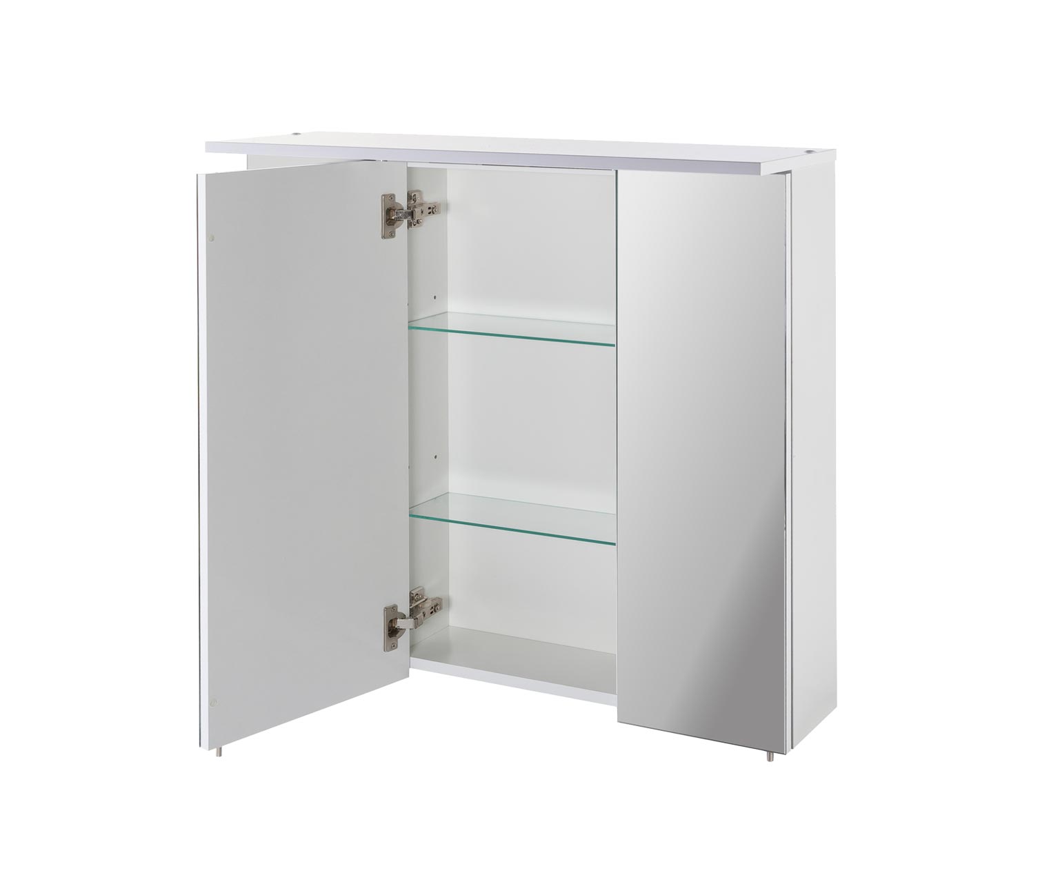Thumbnail - Tchibo - Spiegelschrank SPS 800.1 »Nora« - 80,5x15,5x70,5cm - weiß - Holz / Glas / Metall