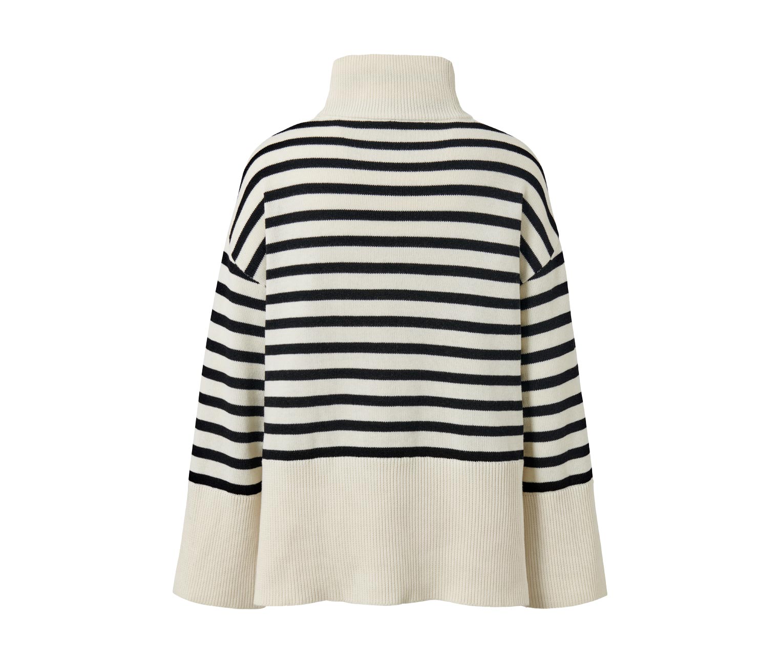 Thumbnail - Tchibo - Strickpullover mit Wolle - Damen - Gr. M - creme/gestreift