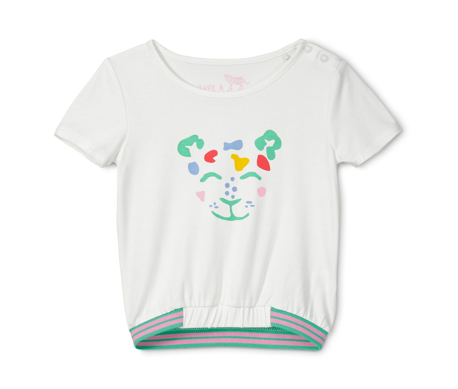 Thumbnail - Tchibo - T-Shirt in Schlupfform - Mädchen - Gr. 110/116 - beige/print