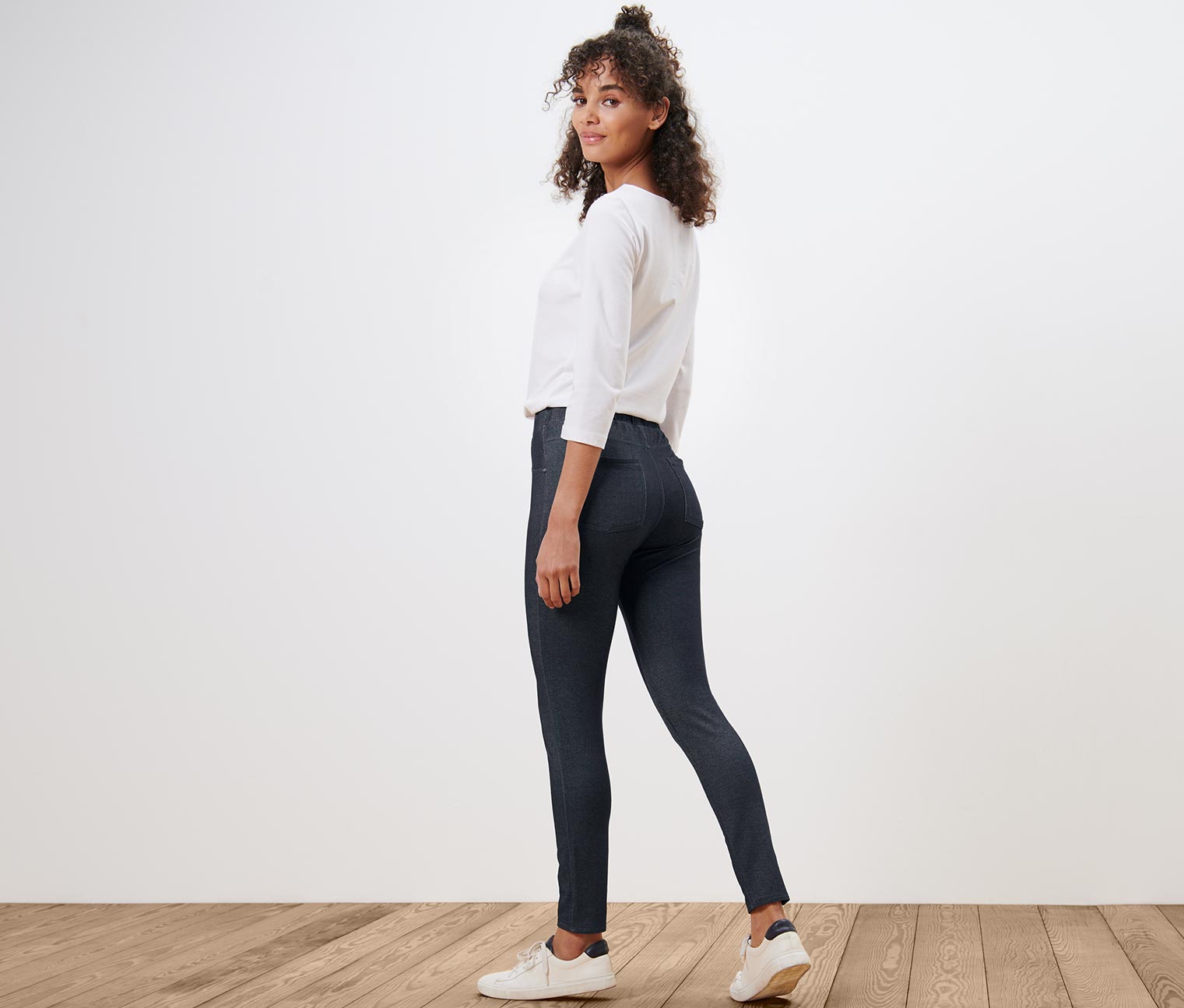Thumbnail - Tchibo - Leggings in Jeansoptik - Damen - Gr. S - dunkelblau