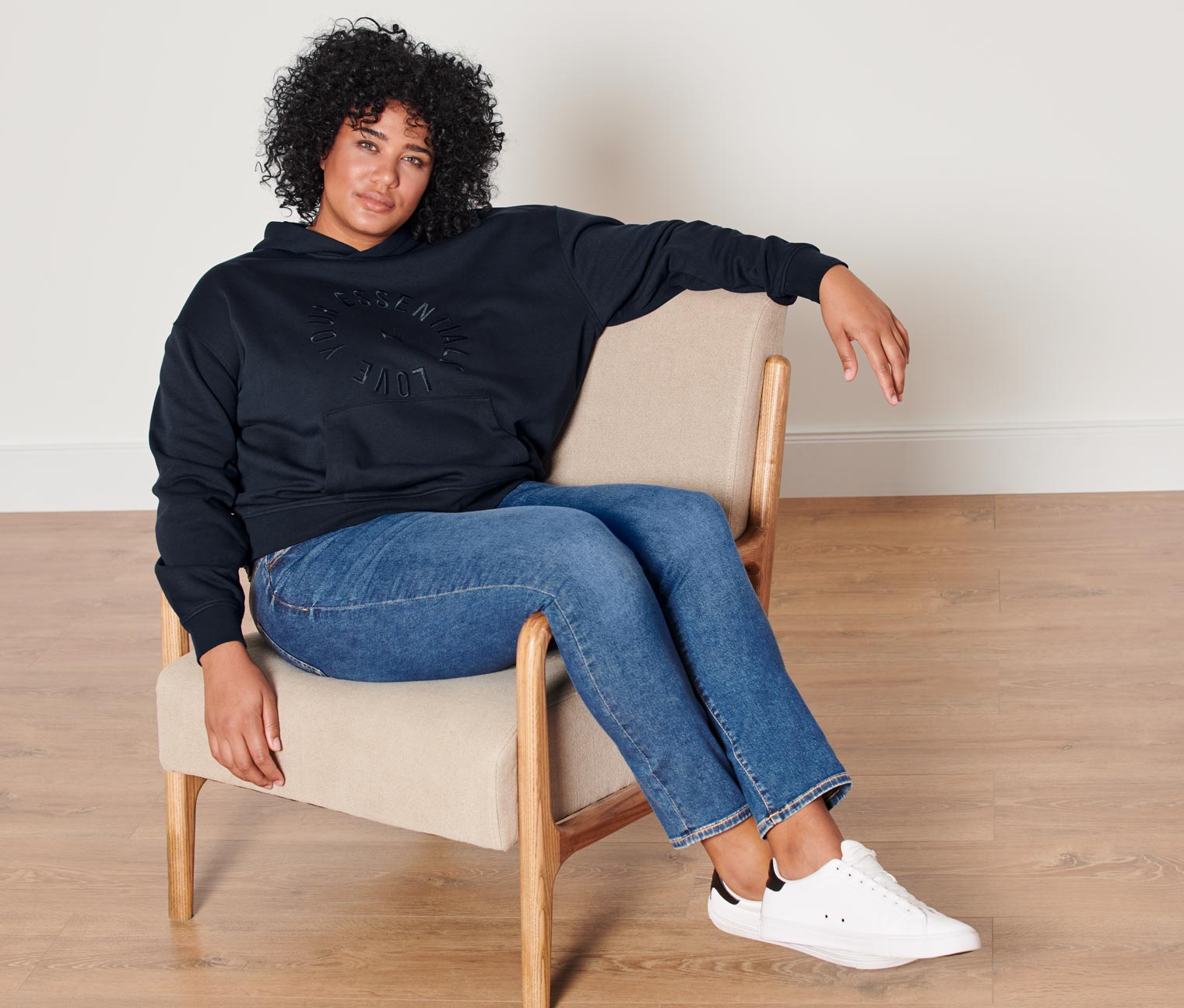Thumbnail - Tchibo - Hoodie - Damen - Gr. S - dunkelblau