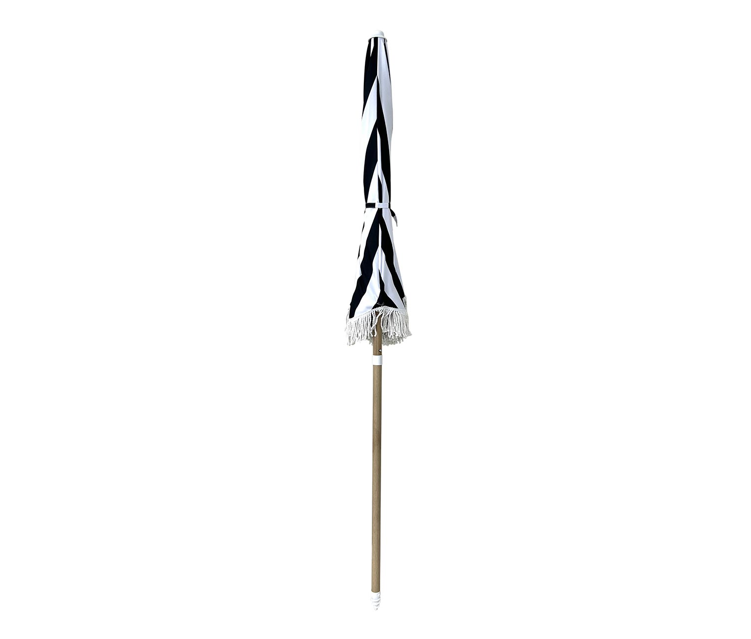 Thumbnail - Leco Strand-Sonnenschirm - 125x11x11cm - schwarz - Polyester / Aluminium / Fiberglas