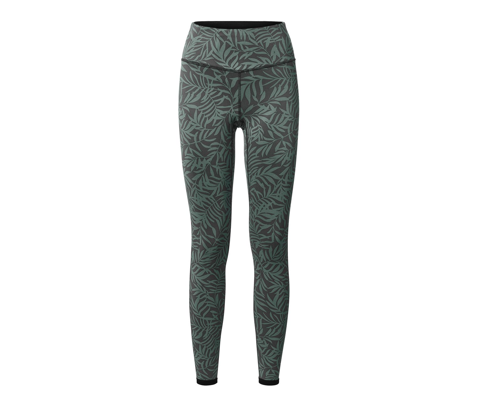 Thumbnail - Tchibo - Wende-Sporttight - Damen - Gr. S - olivgrün/print