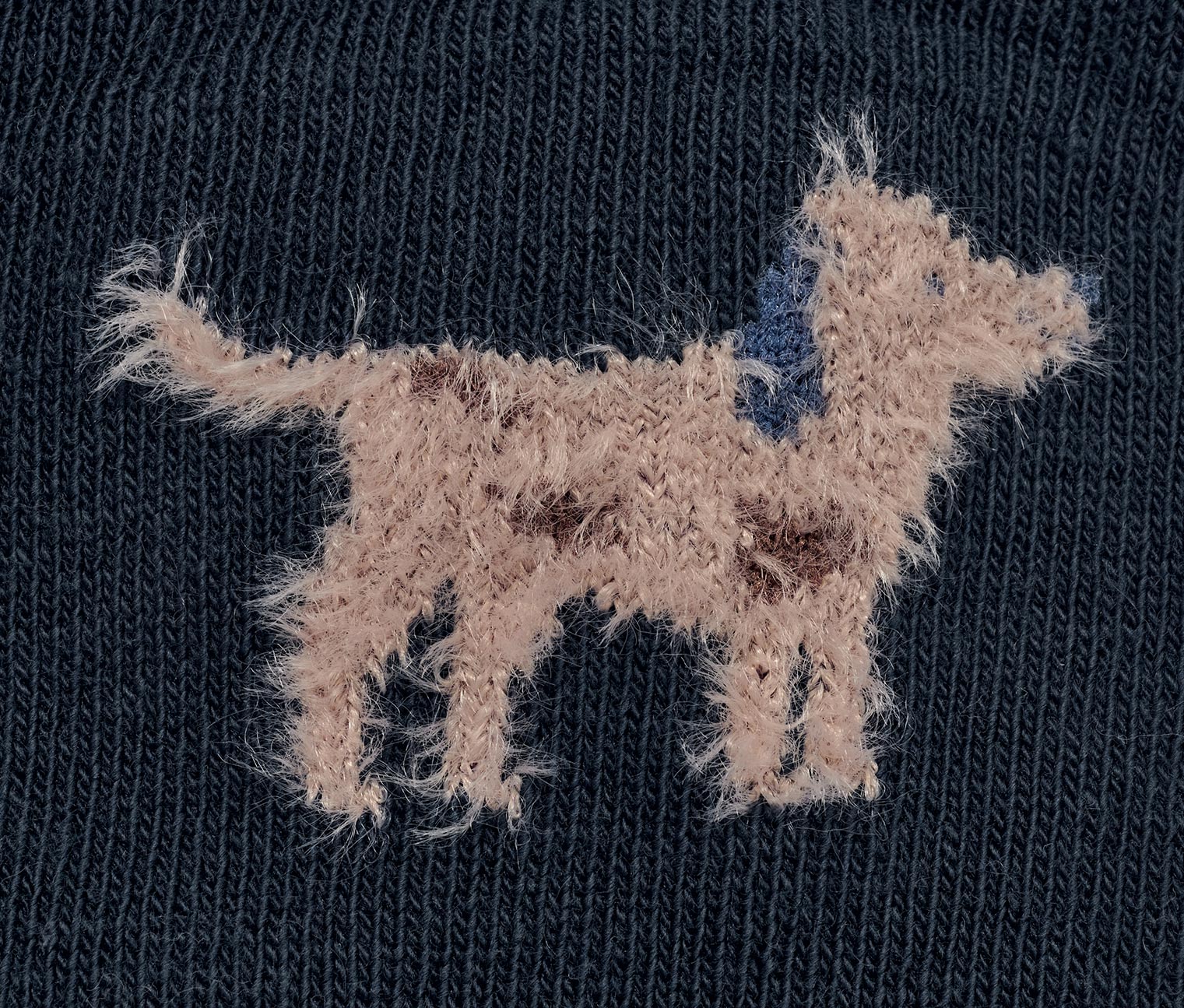 Thumbnail - Tchibo - 3D-Kinder-Socken mit Flausch-Garn - Herren - Gr. 23-26 - dunkelblau/jacquard
