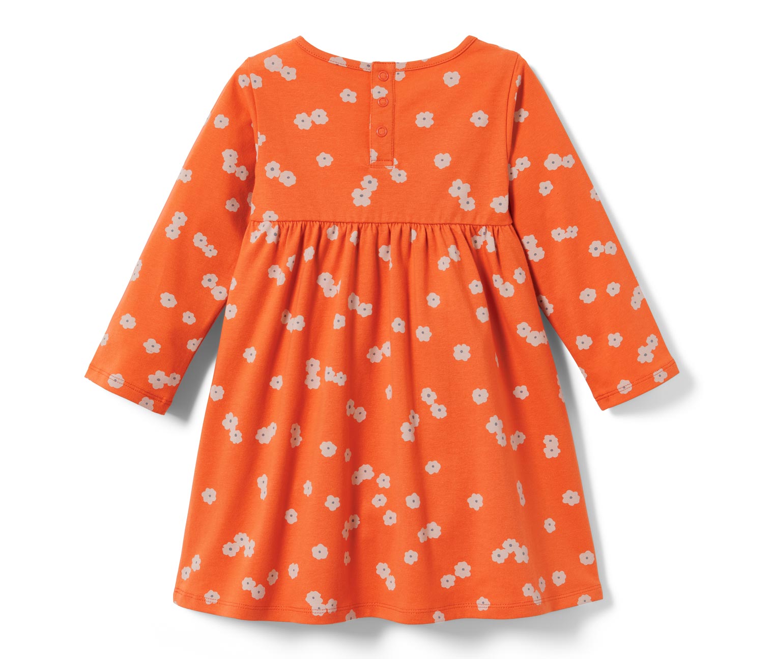 Thumbnail - Tchibo - Kleinkind-Jerseykleid - Mädchen - Gr. 122/128 - weiß/geblümt