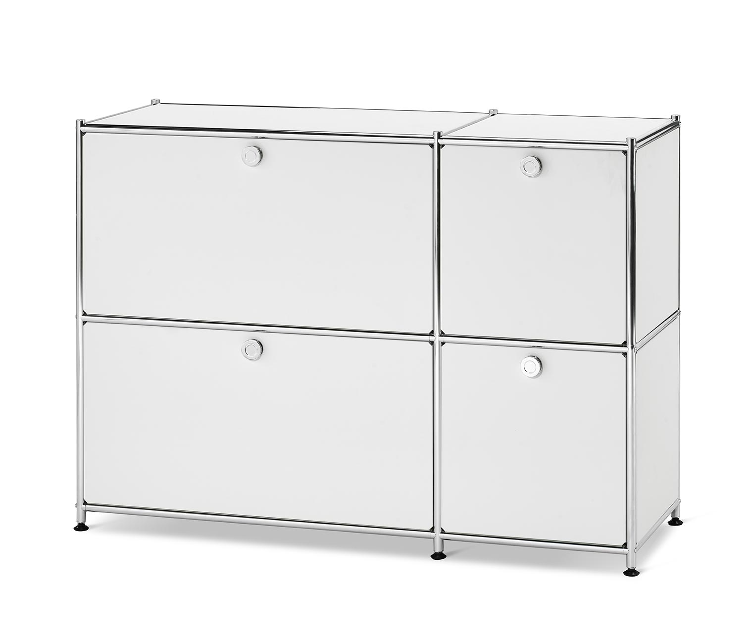 Thumbnail - Tchibo - Sideboard »Cn3« mit 4 Klappen - 115,5x40x82,5cm - chrom - Stahl / Aluminium / Kunststoff
