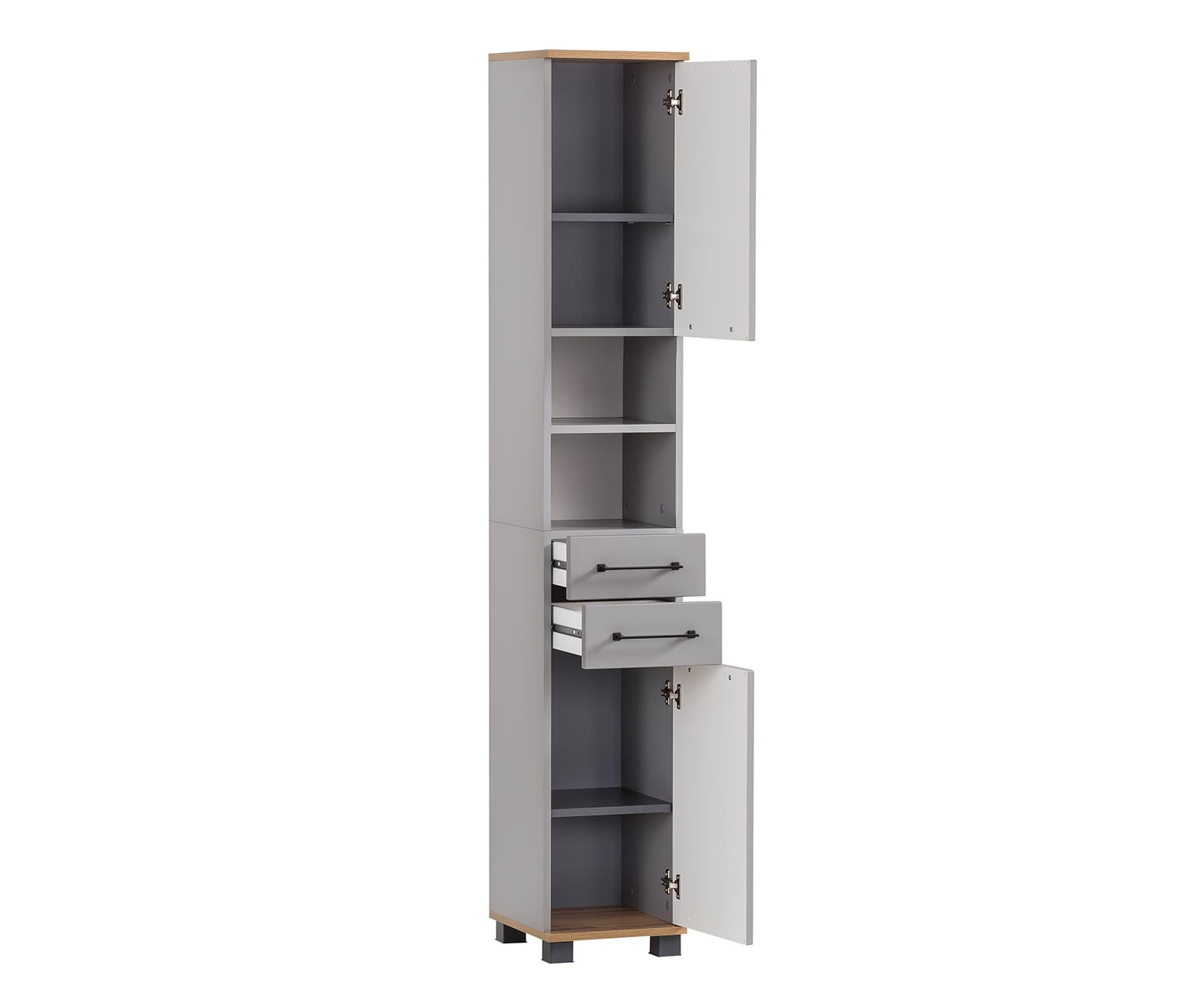 Thumbnail - Tchibo - Hochschrank »Jelda« - 30,5x32,5x181cm - schwarz - Holz / Metall / Kunststoff