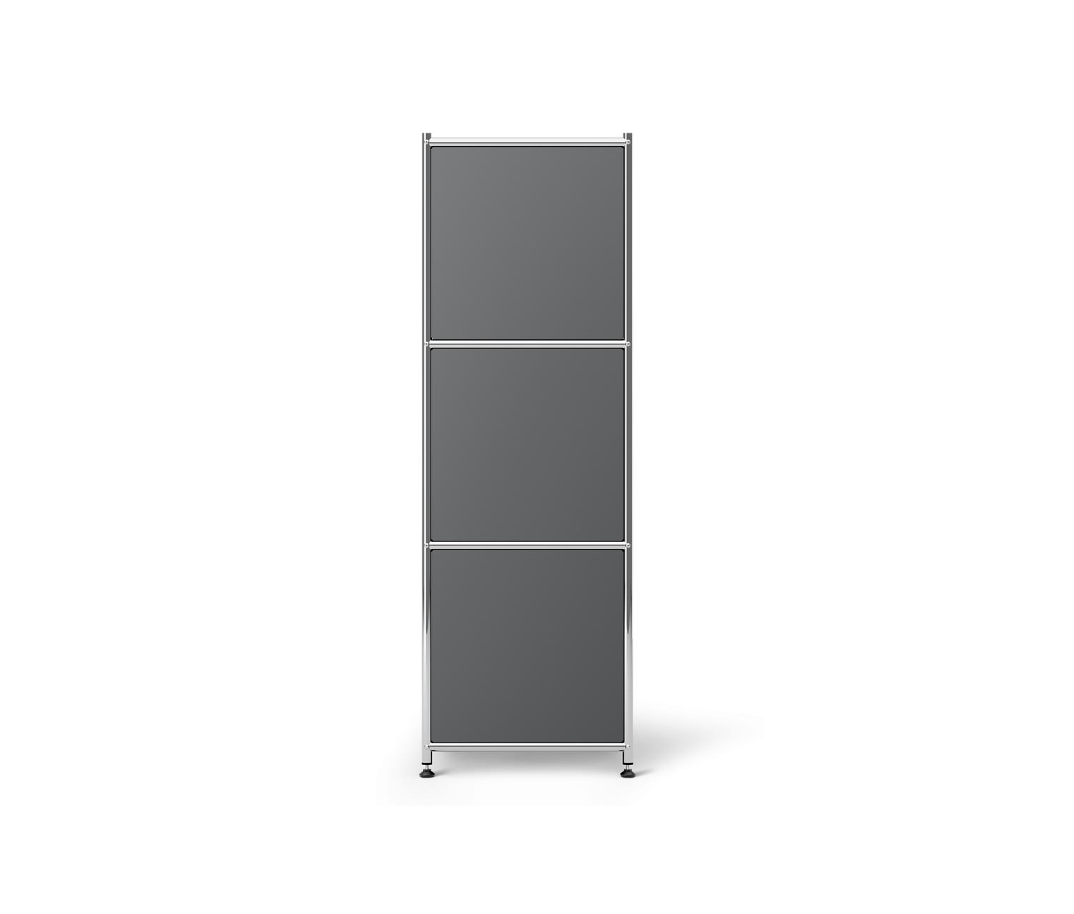 Thumbnail - Tchibo - Kommode Metall »Cn3« mit versetzbaren Klappenfächern - 152x40x120,5cm - chrom - Stahl / Stahl / Aluminium
