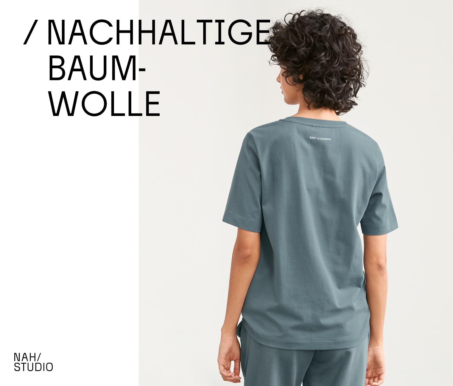 Thumbnail - Nah/Studio Heavy Weight Shirt - nachhaltige Baumwolle - Gr. XS - blau