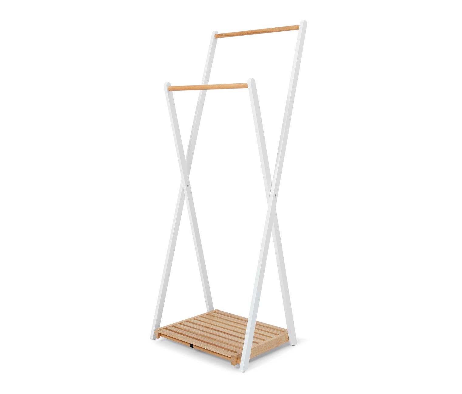 Thumbnail - Tchibo - Kleiderständer aus Massivholz - 60x45x158cm - weiß - Holz