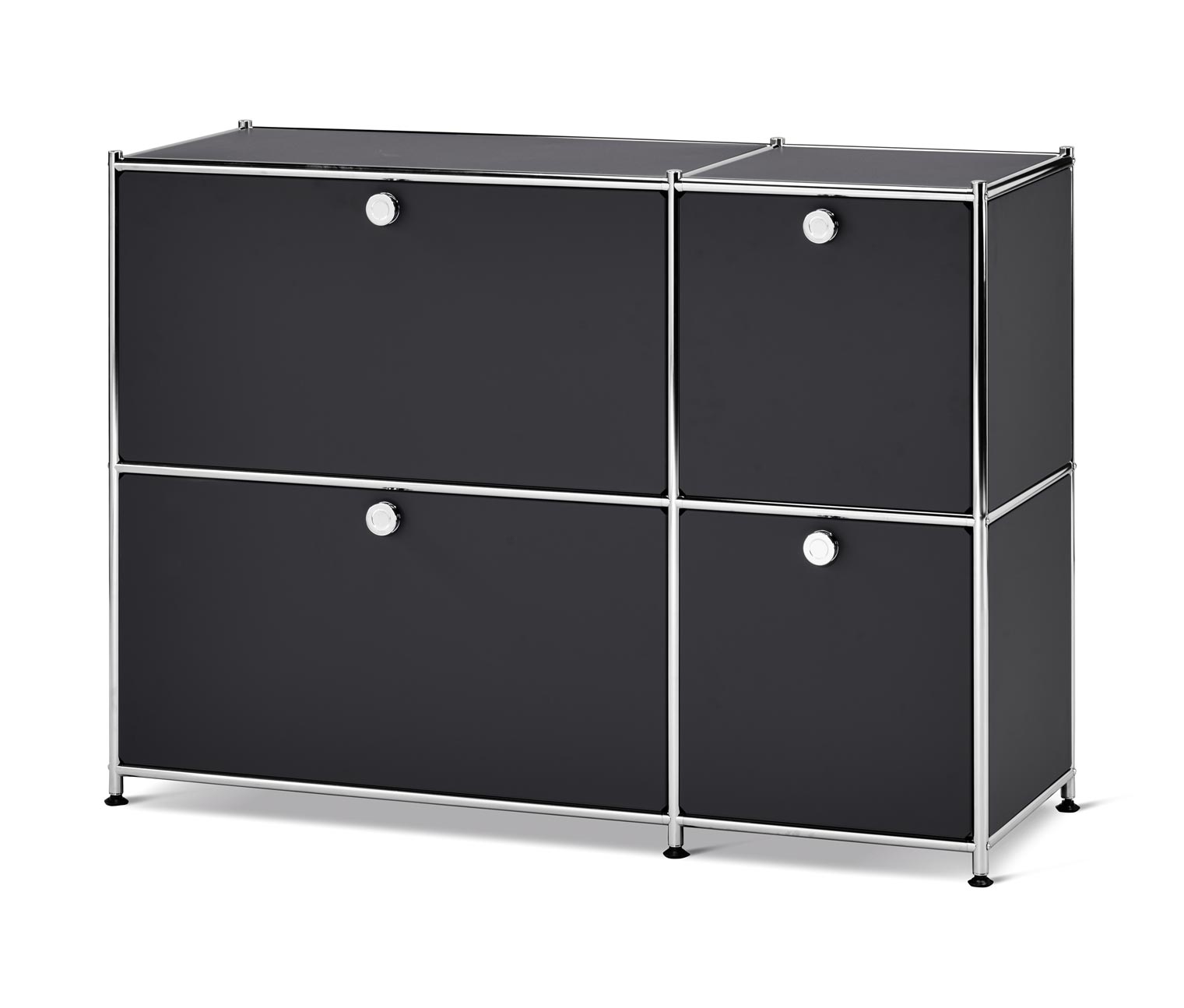 Thumbnail - Tchibo - Sideboard »Cn3« mit 4 Klappen - 115,5x40x82,5cm - schwarz - Stahl / Aluminium / Kunststoff