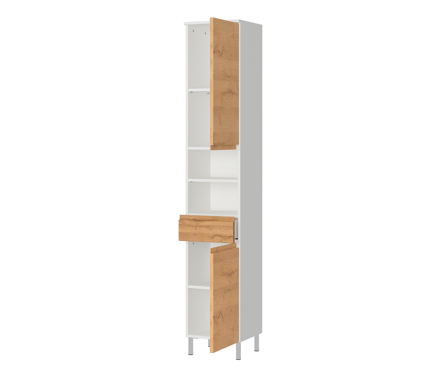 Thumbnail - Tchibo - Hochschrank »Torrance« - 34x34x190cm - braun - Holz / Holz