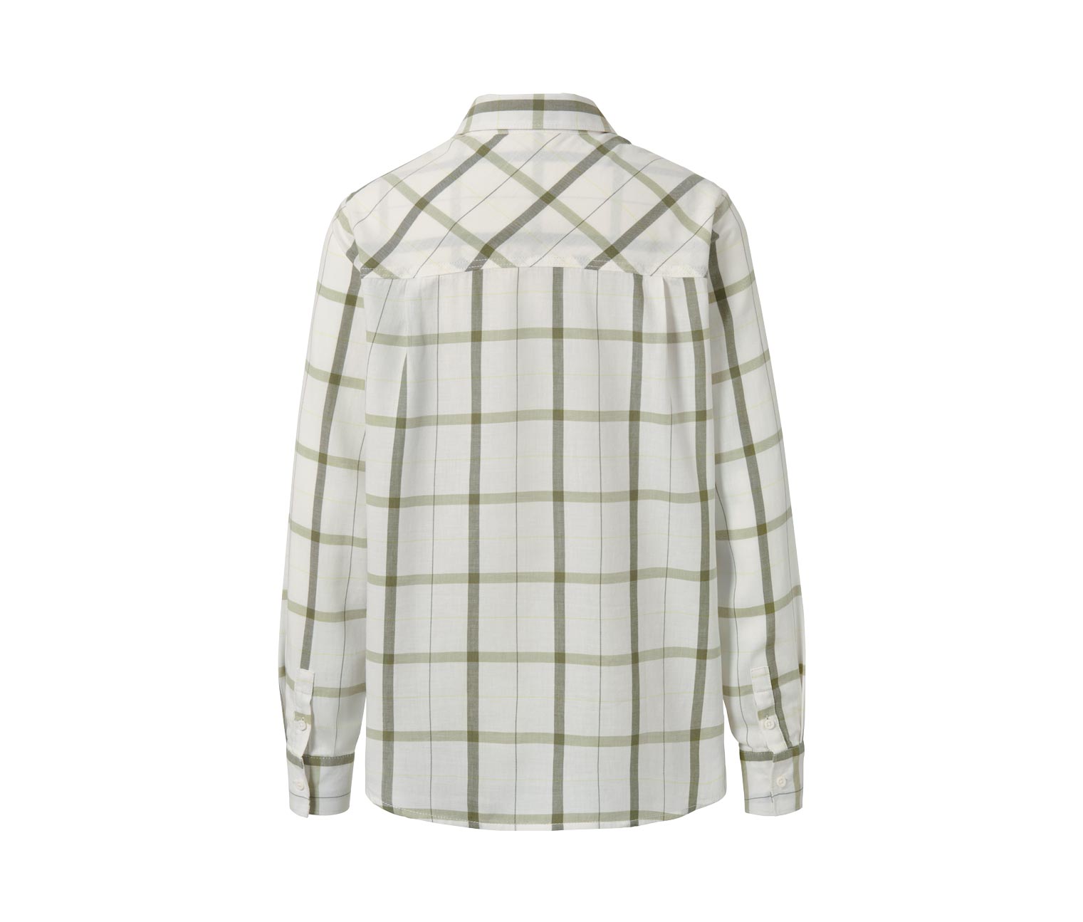 Thumbnail - Tchibo - Karierte Bluse aus Baumwoll-Flanell - Damen - Gr. 36 - weiß/kariert