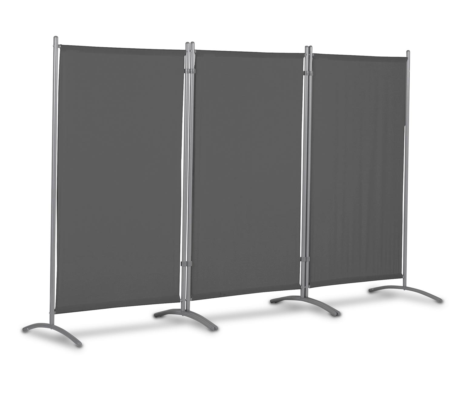 Thumbnail - Leco Stellwand - 260x60x156cm - anthrazit - Polyester / Stahl / Kunststoff