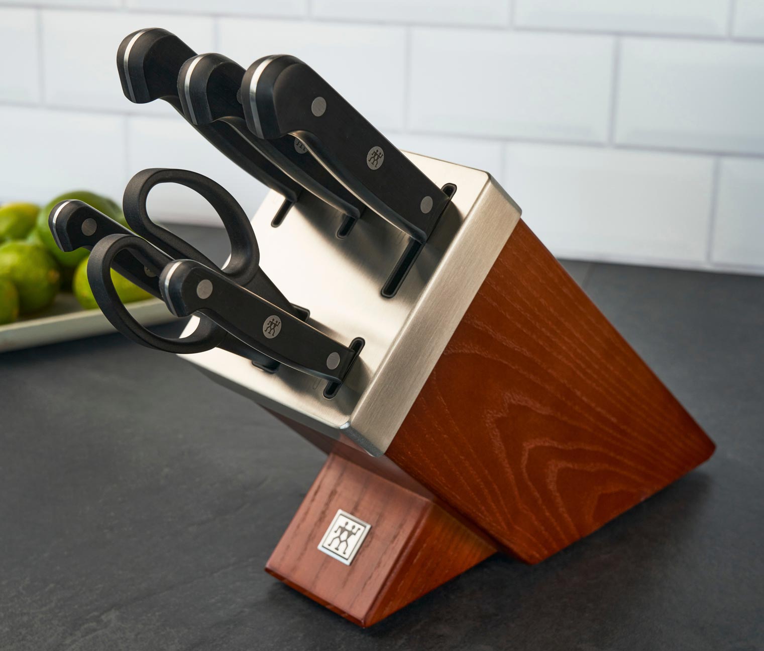 Thumbnail - Zwilling Selbstschärfender Messerblock »Gourmet« - silber