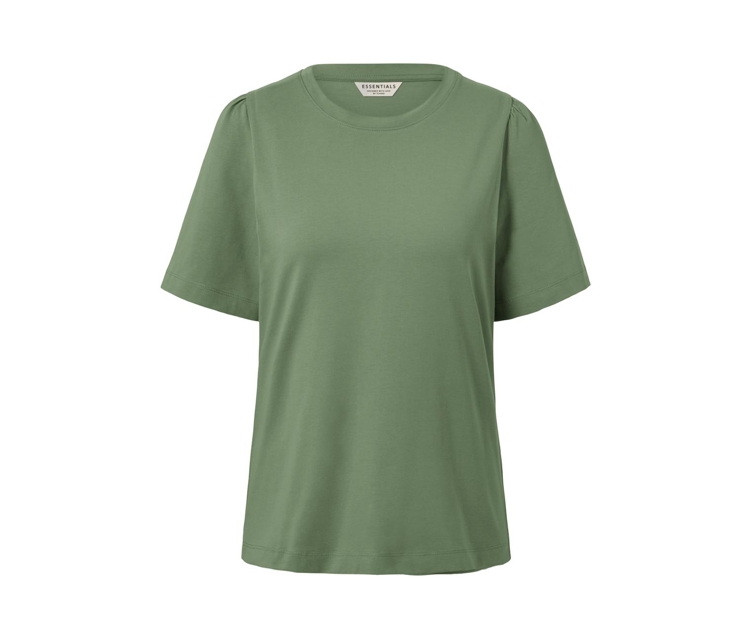 Thumbnail - Tchibo - Shirt mit Raffung - Damen - Gr. S - grün