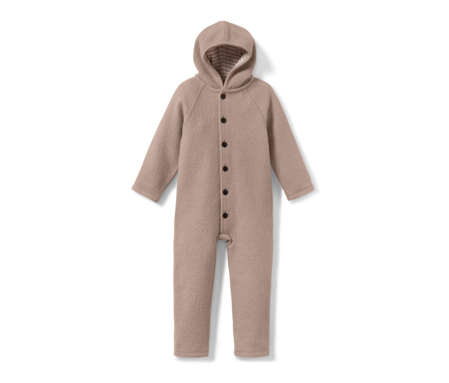 Thumbnail - Tchibo - Baby-Walkoverall mit Merinowolle - Newborn - Gr. 50/56 - braun