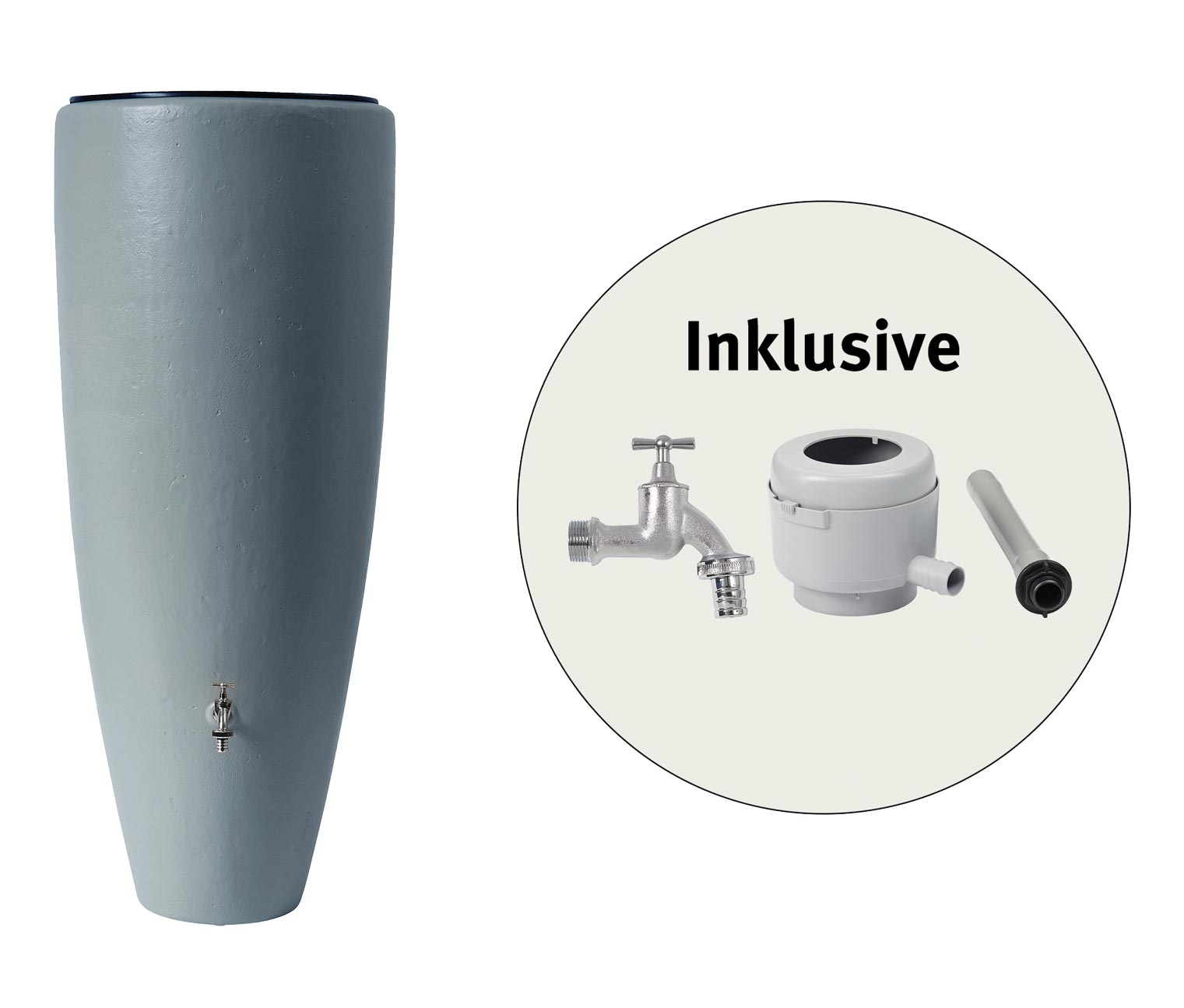 Garantia 2in1RegentonneKomplettSet, ca. 300 l, grau online