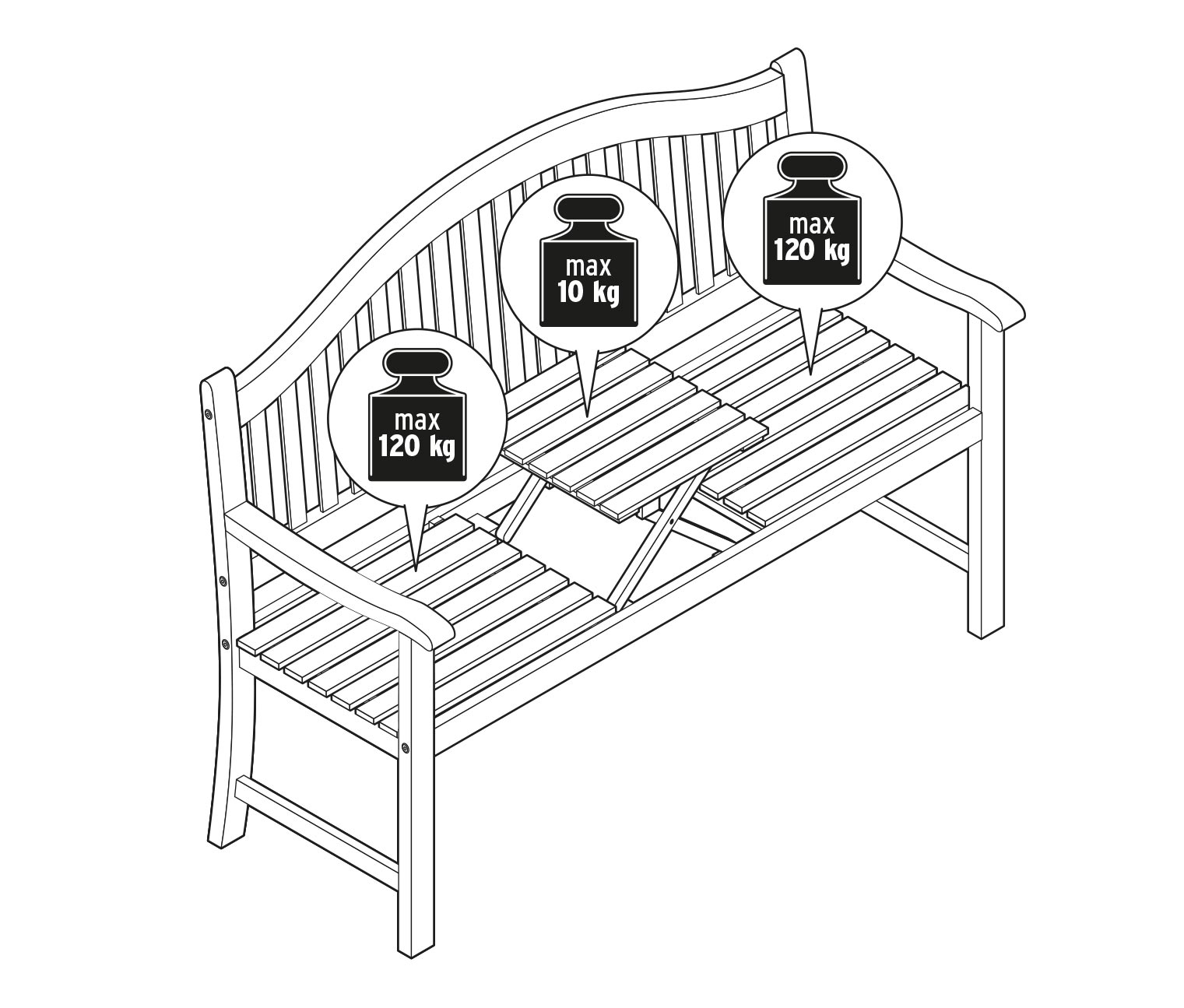 Gartenbank online bestellen bei Tchibo 378884