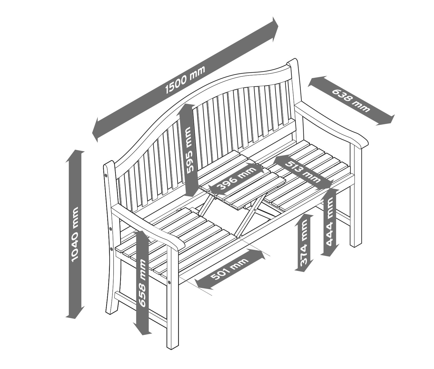Gartenbank online bestellen bei Tchibo 378884