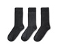 3 Paar Socken, anthrazit