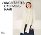 NAH/STUDIO Cashmere-Schal | ungefärbtes Ziegenhaar, Undyed Creme