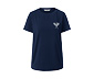 T-Shirt mit Stickerei, dunkelblau 