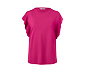 Shirt mit Volant, pink