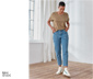 NAH/STUDIO Mom-Jeans | recycelte Baumwolle, Mid Blue