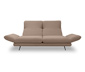 DOMO collection 2-Sitzer »Saletto«, mit Bumerang-Fuß, breit, Coffee