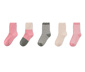 5 Paar Socken, rosa