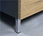 Waschbecken-Unterschrank »GW-Mauresa«, Eichen-Nachbildung-graphitfarben