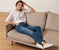 Straight-Denim »Fit Kira«, midblue denim