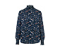 Florales Blusenshirt mit Stehkragen
