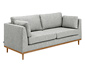 3-Sitzer-Sofa »Larsen«, hellgrau