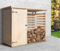 WEKA Brennholzlager inkl. Gartenschrank