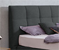 Boxspringbett »Arano«, 140 x 200 cm, Matratzenhärtegrad H2, dunkelgrau